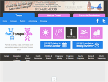 Tablet Screenshot of fun4tampakids.com